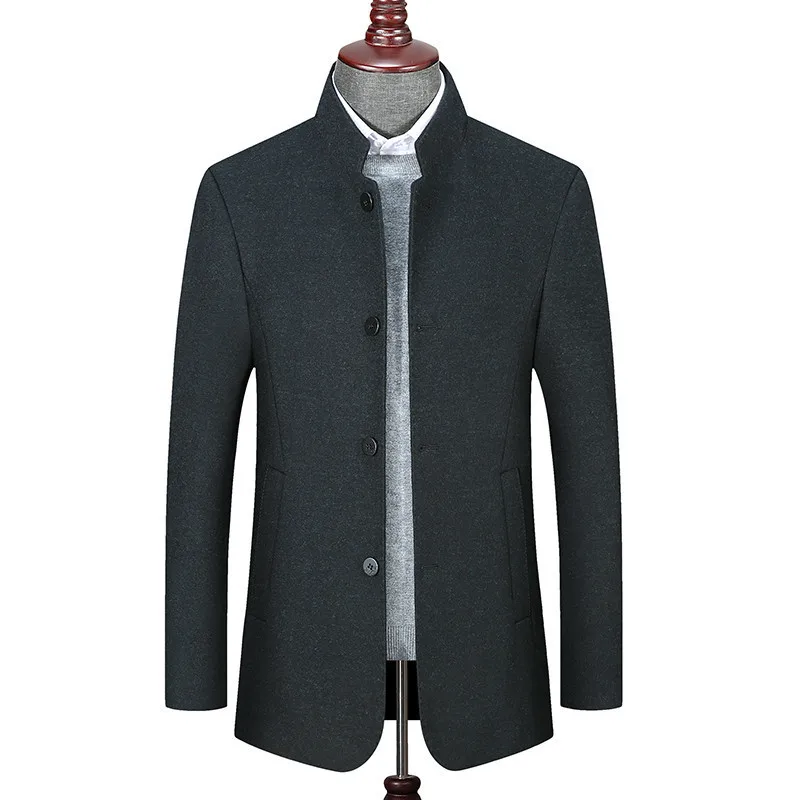 

Plus 10XL 8XL 6XL New Winter woolen long peacoat men slim fit casual thick overcoat mens warm Windbreaker trench coat Jackets
