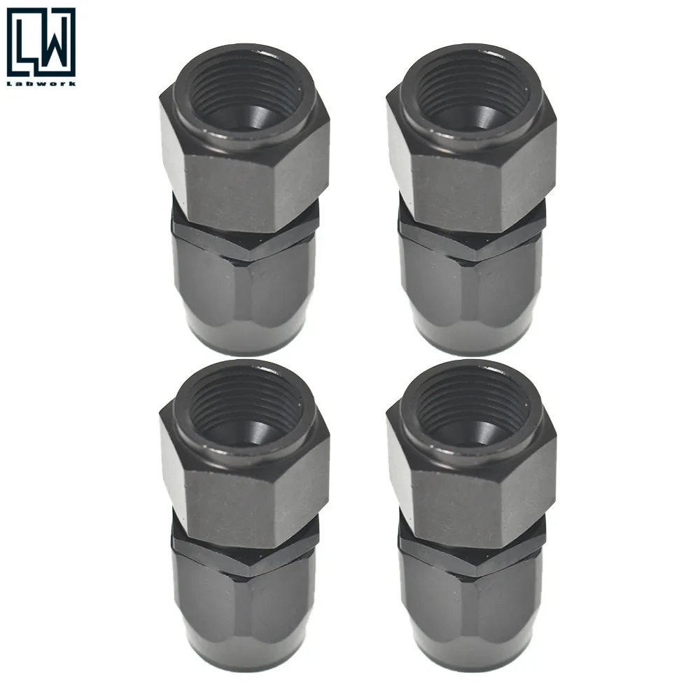 

4 шт. поворотный прямой конец шланга адаптер для CPE шланга Универсальный-8AN