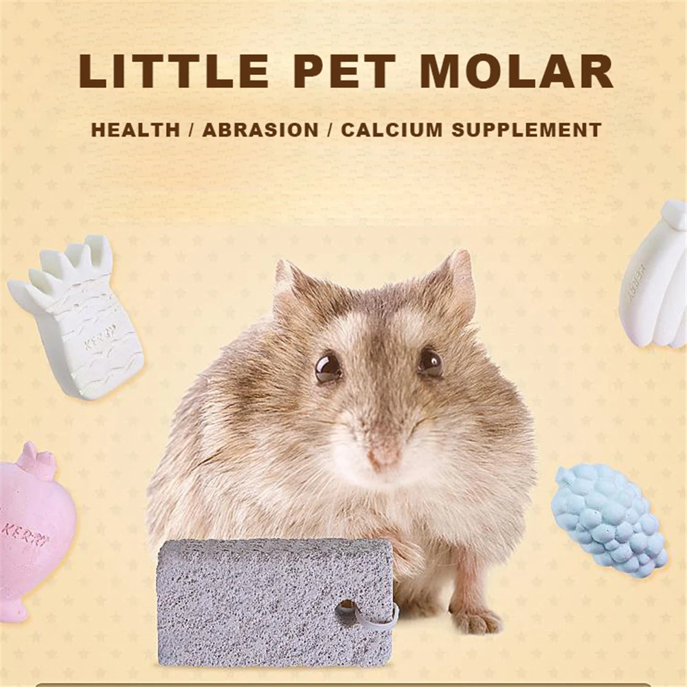 Хомяк шлифовальный камень для зубов игрушки жевания с минералами птиц подвесная