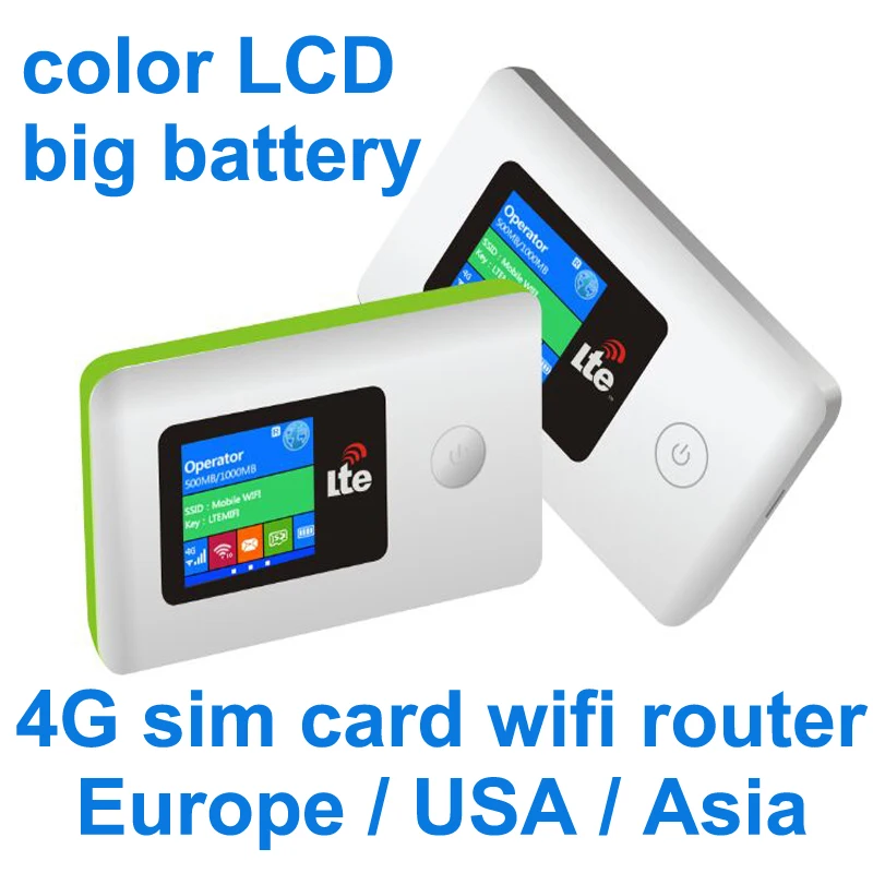 Sim Card Router  Wireless 3G/4G USB mModem  MIFI Pocket Hotspot 4G WiFi Router