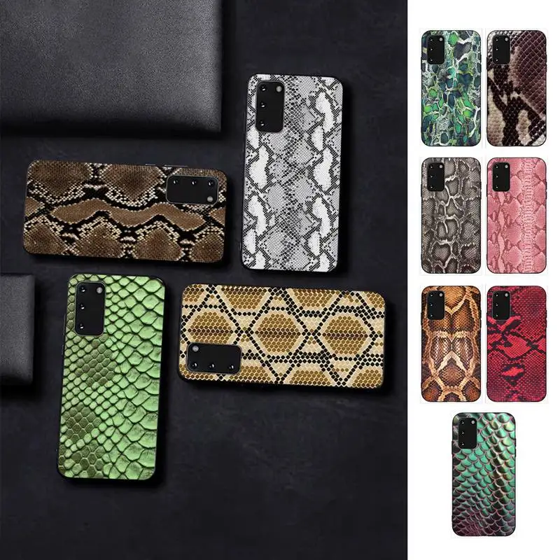 

Snake Skin Phone Case for Samsung S10 21 20 9 8 plus lite S20 UlTRA 7edge