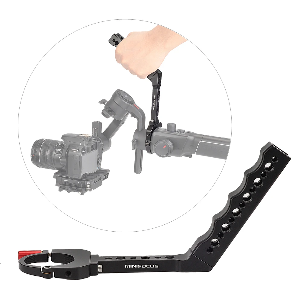 

Handle Grip for Moza Air 2 Gimbal Stabilizer Neck Ring Support Extension Mounting Monitor/Microphone Holder Low Angle Video