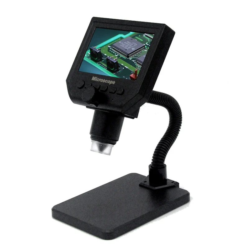 USB электронный видео микроскоп 600X цифровой 4 3 дюймов HD ЖК дисплей паяльный