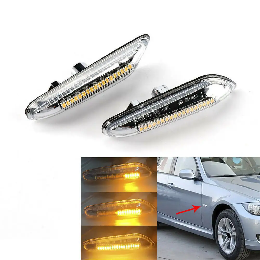 

1 пара боковых габаритных огней 12 в янтарный E46 E60 E82 E87 E90 для BMW X5 E53