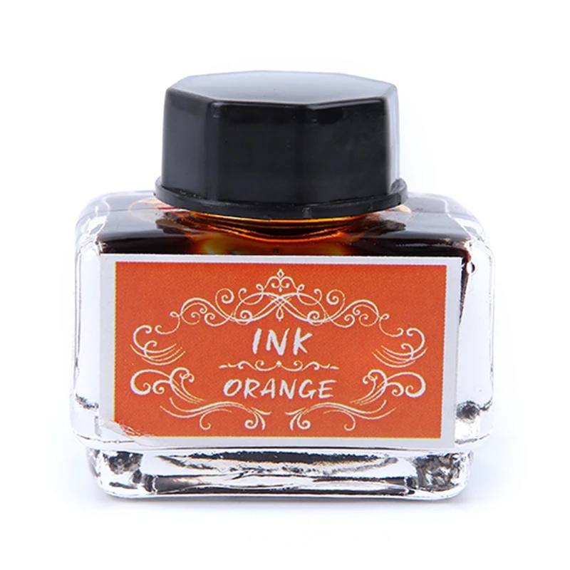 

1 Bottle Pure Colorful 15ml Fountain Pen Ink Non-carbon Refilling Inks Stationery School Office Supplies 24BB