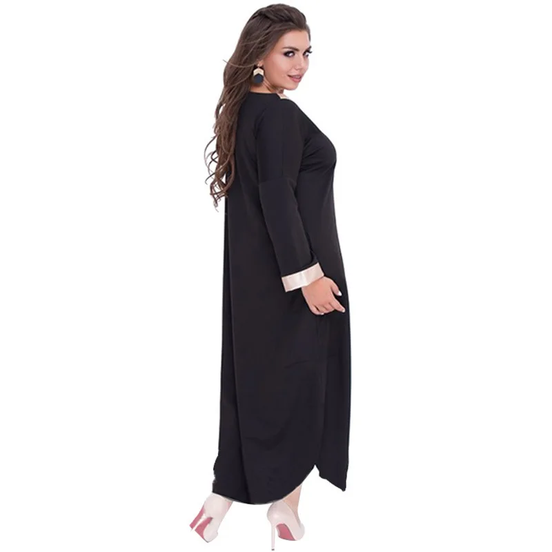 

Plus Size Long Dresses Women A-Line O-Neck Casual Dresses Vestidos De Noche Largos Elegantes De Fiesta Sweater Dress 4XL 5XL