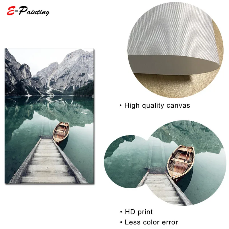 Современная Настенная картина с изображением гавани пейзажа прозрачная вода