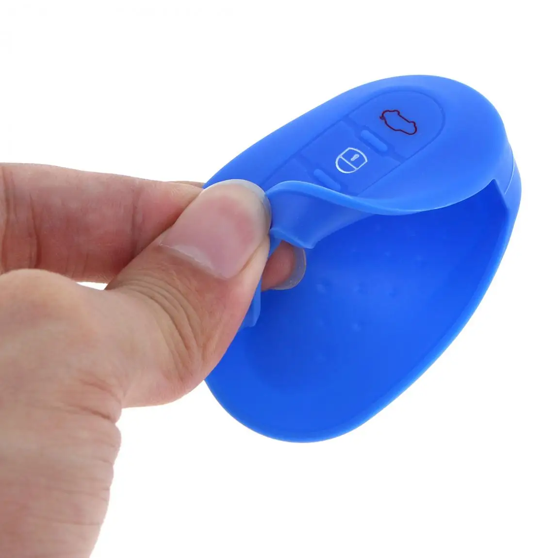 Высокое качество 6 цветов 3 кнопки силиконовый раскладной чехол для ключей