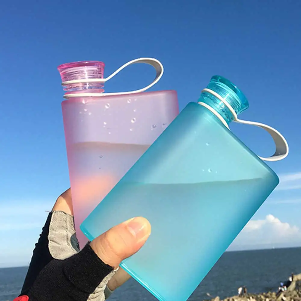 А5 бутылка для воды 380 мл фляжка для столовой плоская портативная кружка для путешествий дети взрослый напиток наружная Спортивная бутылка сок лимонный переносной чайник