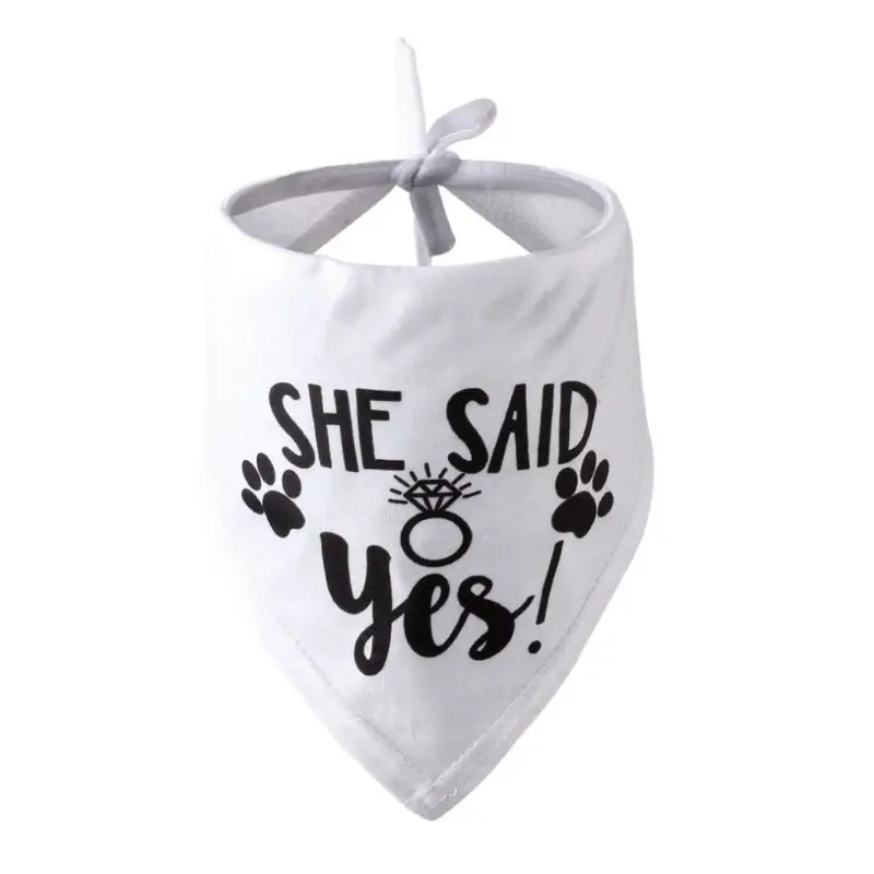 Бандана для свадьбы с собакой помолвки домашних животных треугольные нагрудники