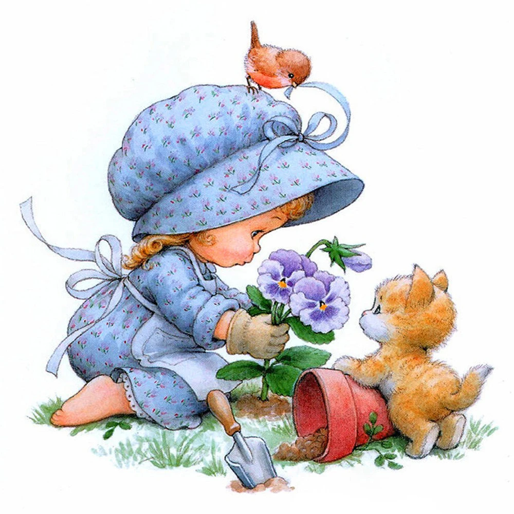 Картина с изображением животных кота 11 карат