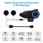 Bluetooth-гарнитура Maxto M3 мотоциклетная с поддержкой Wi-Fi, 1080P, 32 ГБ, TF