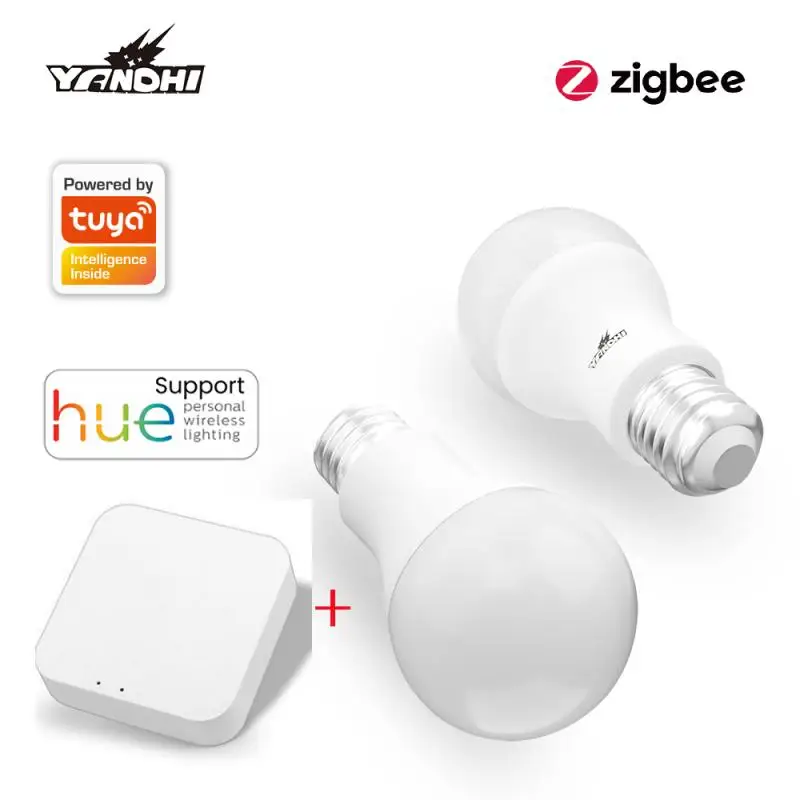 

Умная Светодиодная лампа YANDHI Tuya Zigbee 3,0, E27, с дистанционным управлением через приложение