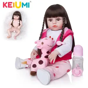 Горячая Распродажа, 19 дюймов, кукла новорожденная девочка, полностью Силиконовое тело, Кукла Новорожденный, игрушки, водонепроницаемый подарок на день ребенка