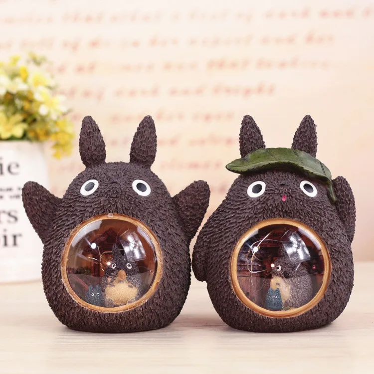 Лампа Totoro из смолы светодиодный ночсветильник ландшафсветильник прикроватная