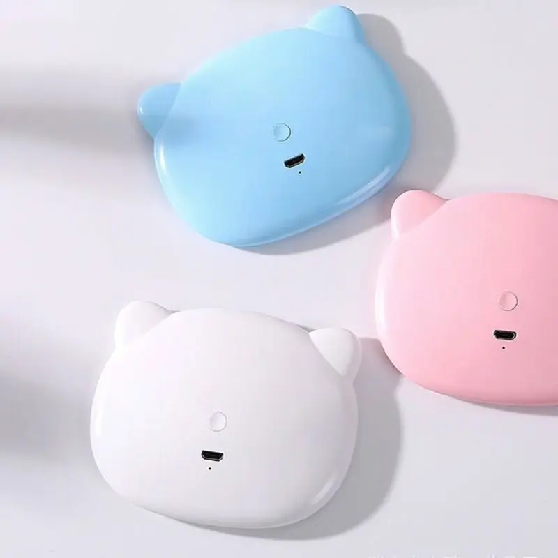 Портативный USB мини светодиодный косметическое зеркало для макияжа милый