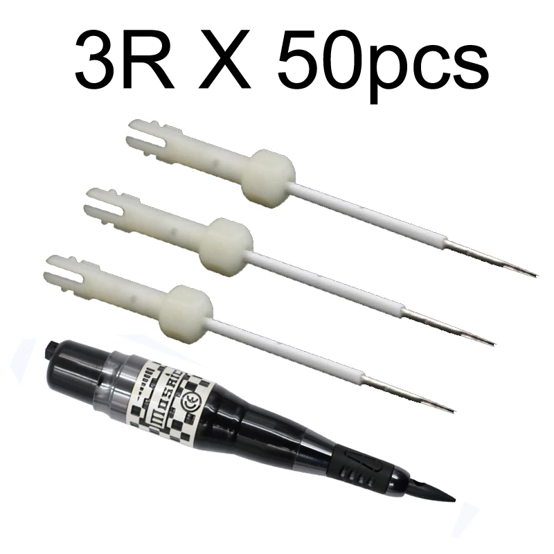 3RL 50 шт./лот оригинальная мозаичная машина США 3R иглы для перманентного макияжа 2RL