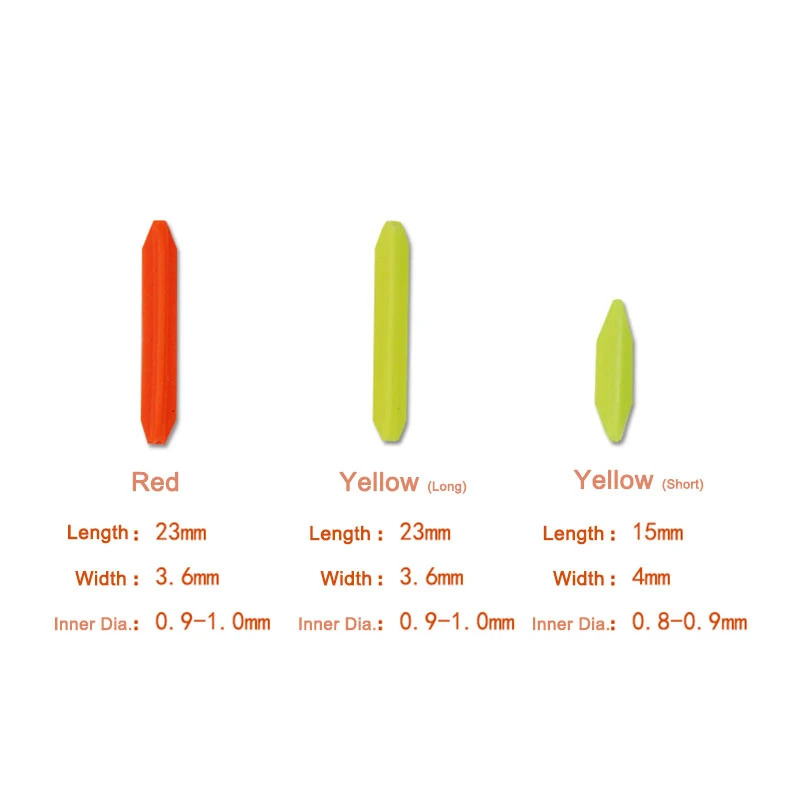 Yellow Orange Color DIY Conspicuous Triangular Diamond Shape Fishing Floats Drift Tail Fresh Water Fishing Tool Tool Accessories