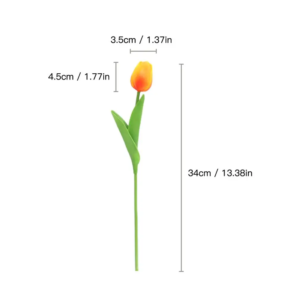 

10PCS Tulip Artificial Flower Real Touch Artificial Bouquet Fake Flower For Wedding Decoration Flowers Home Garden Decor
