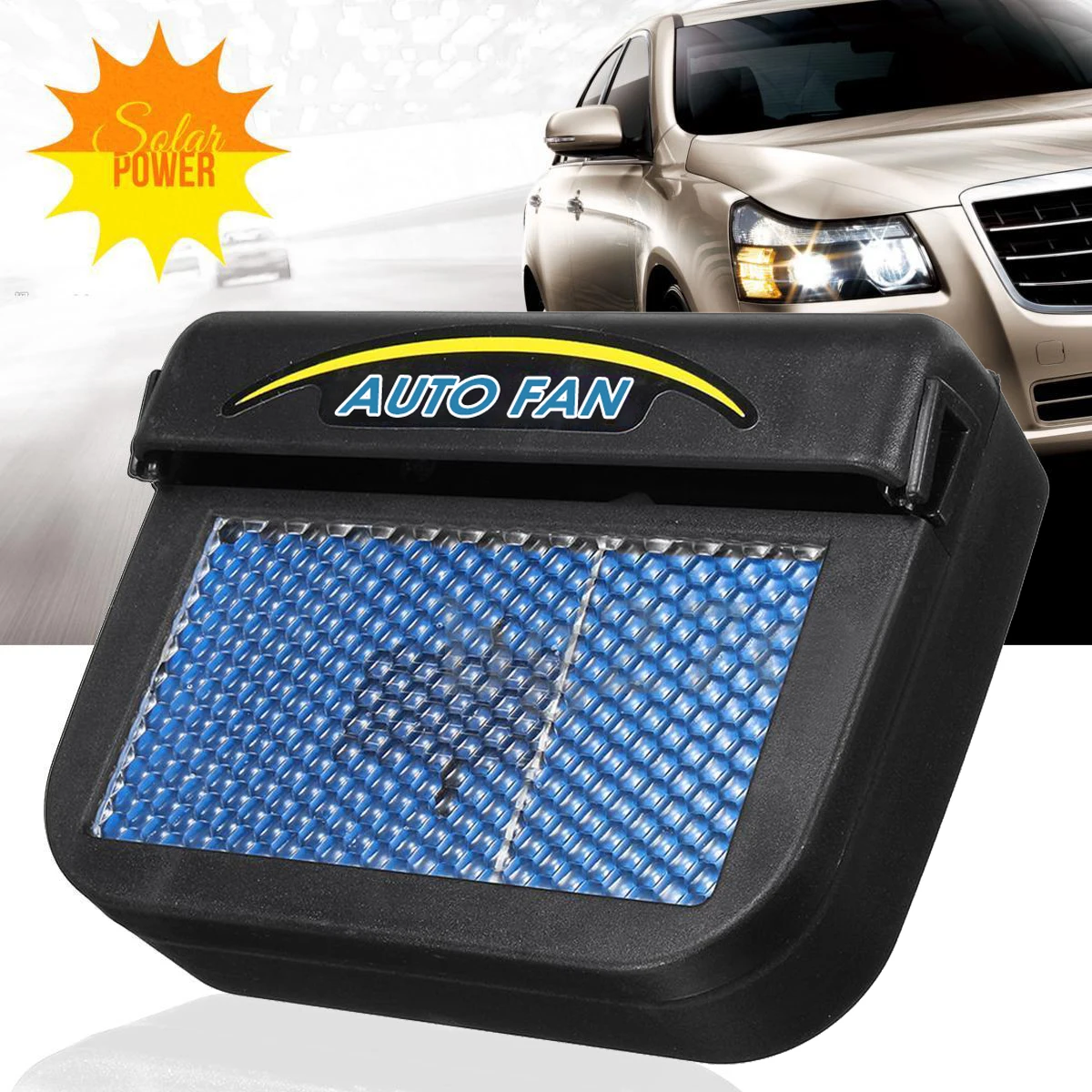 

1pcs Solar Sun Power Mini Air Conditioner For Car Car Window Auto Air Vent Cool Fan Portable Car Air Conditioner Ventilation