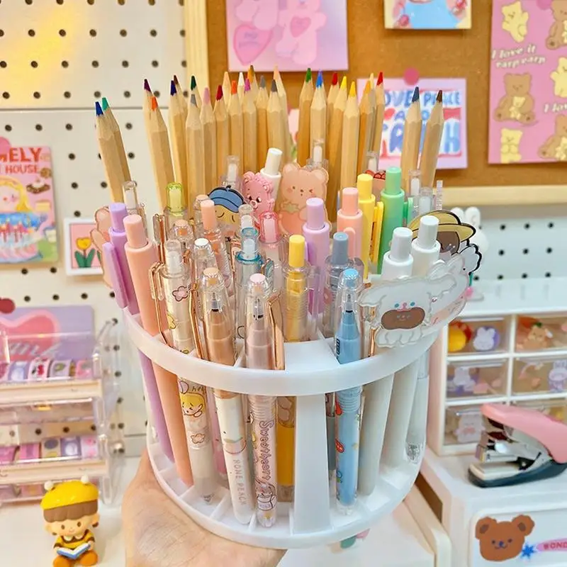 Двухслойный пористый держатель для ручек органайзер кистей макияжа коробка