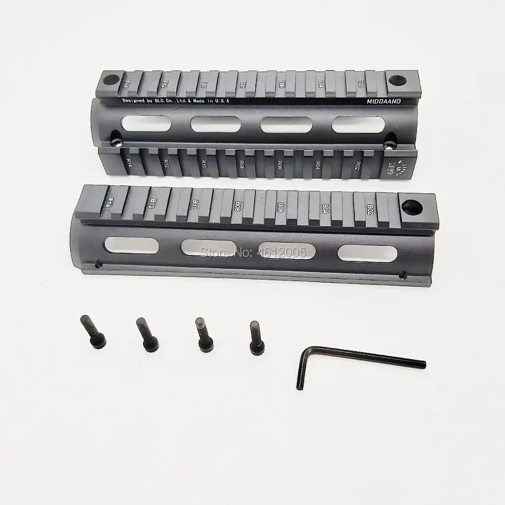 AR-15 Drop-In Quad Rail из двух частей AR 15 Handguard алюминий 6,7 дюймов для M4 M1