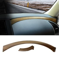 for nissan patrol y62 2017 2018 2019 car styling abs dashboard panel copilot decorative strips cover trim 3 colors