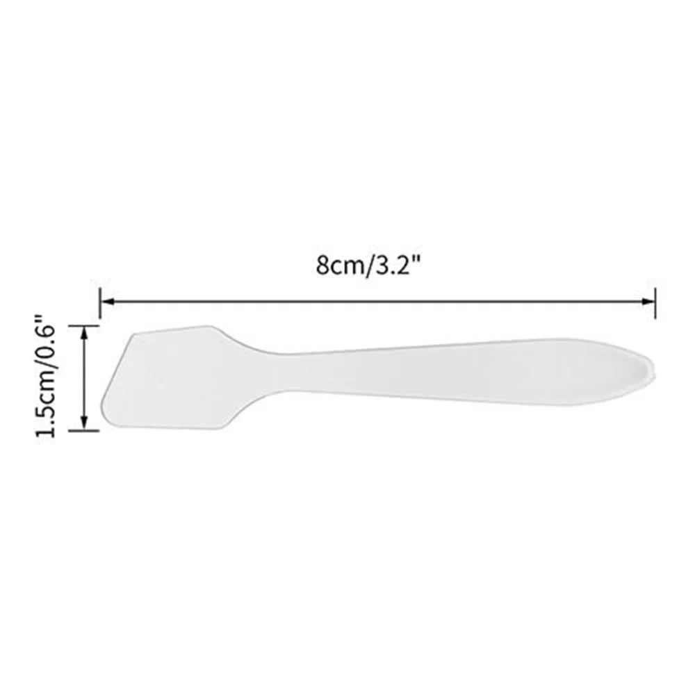 

100PCS Disposable Makeup Frosted Tip Spatula Cosmetic Mask Spatula for Mixing and Sampling Facial Mask Stick