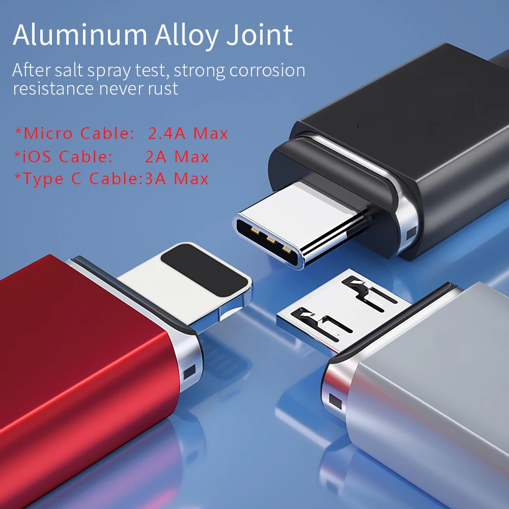 Usb кабель BaySerry Micro Type C для быстрой зарядки iphone магнитное зарядное устройство USB