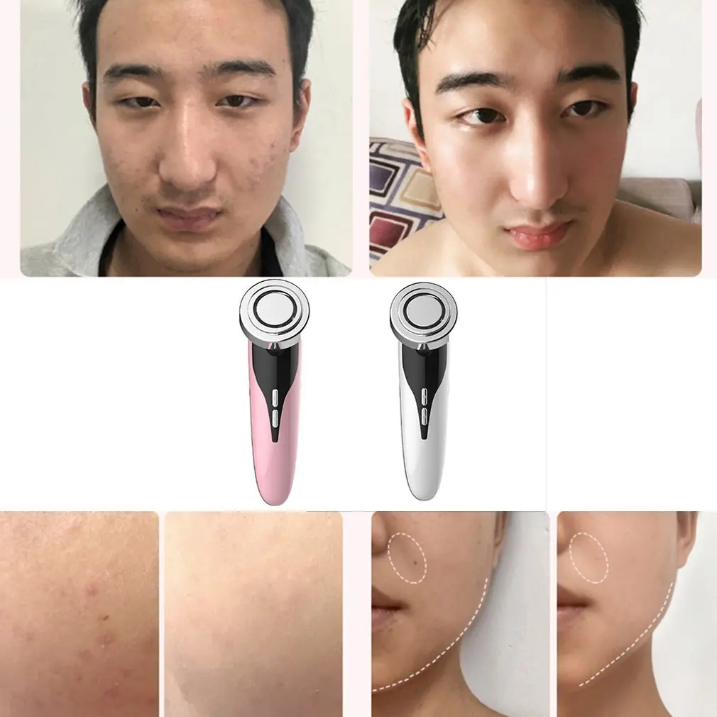 

Hot Compress Introduction Device Ion Skin Rejuvenation Equipment Facial Massage Beauty Instrument Pore Cleaner