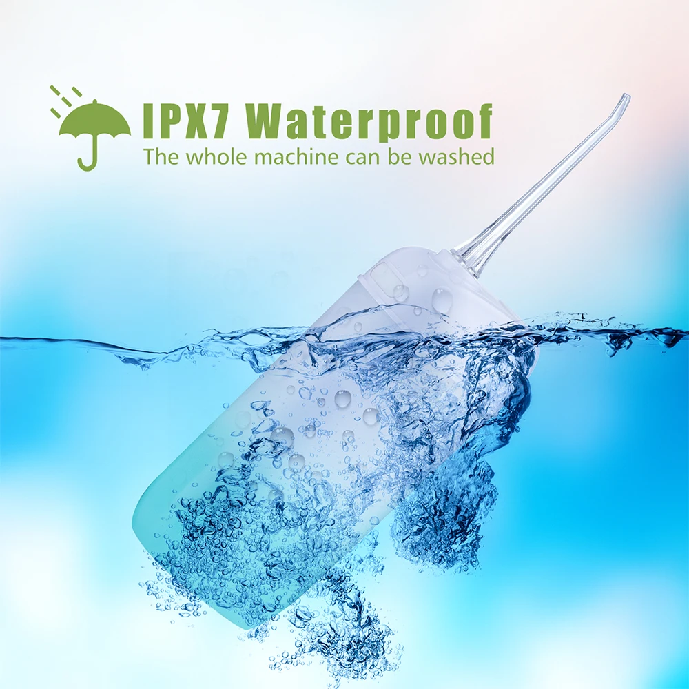 Ирригатор полости рта аккумуляторный 200 мл IPX7 3 режима | Бытовая техника