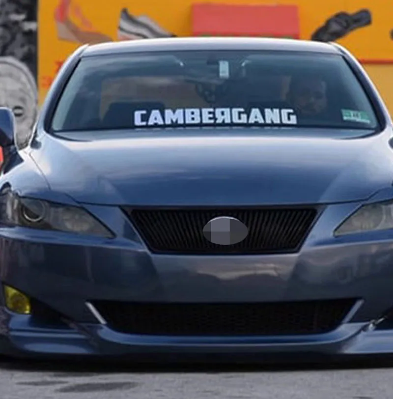 Универсальный CAMBERGANG передняя сторона лобовое стекло баннер наклейка виниловая