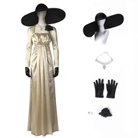 game re village cosplay vampire lady costume halloween carnival outfit alcina dimitrescu fashion dress for adult women