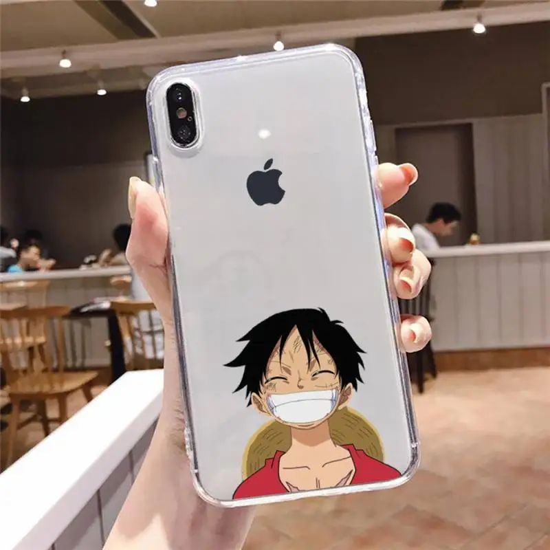 

one piece luffy Phone Case Transparent soft For iphone 5 5s 5c se 6 6s 7 8 11 12 plus mini x xs xr pro max