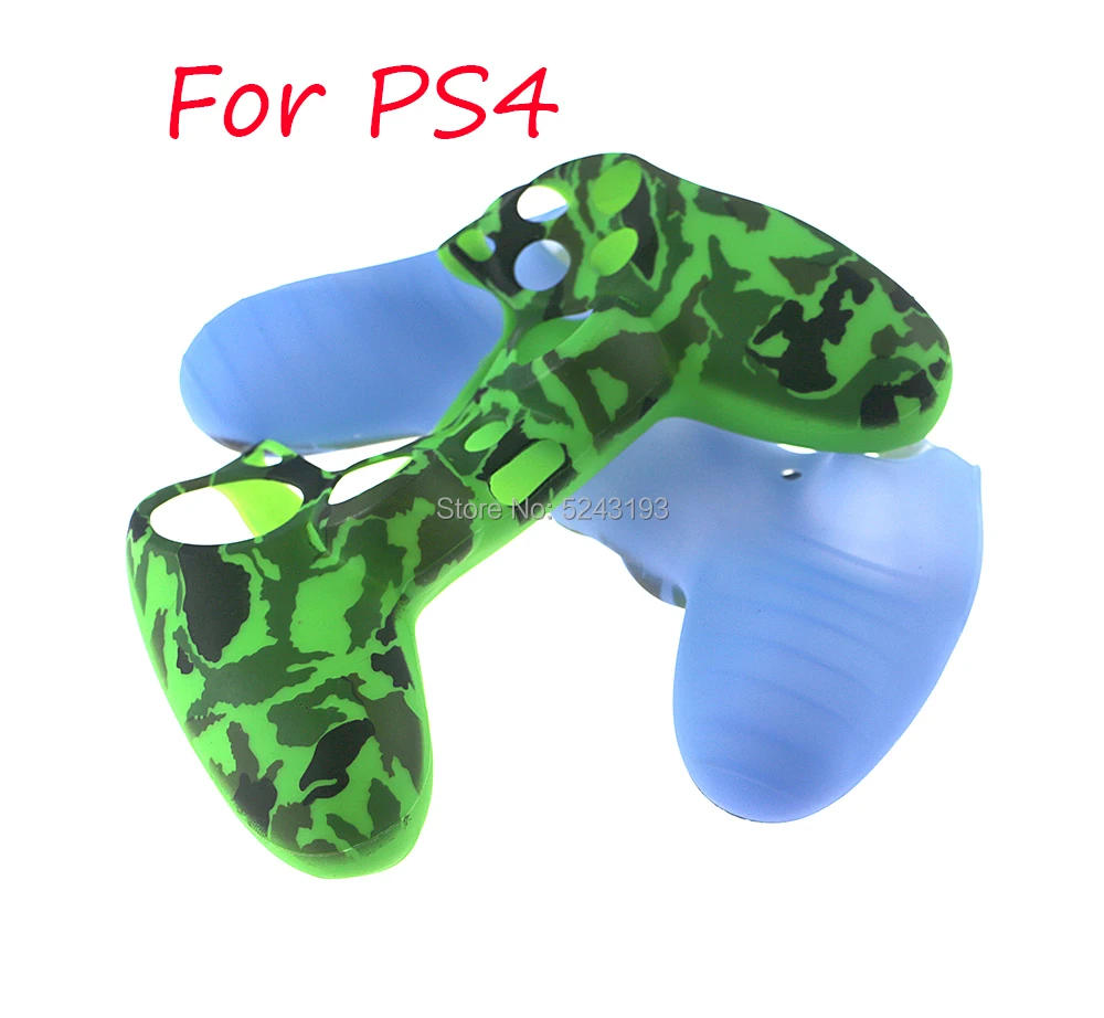 Силиконовый Камуфляжный защитный чехол для контроллера Sony Dualshock 4 PS4 DS4 колпачки
