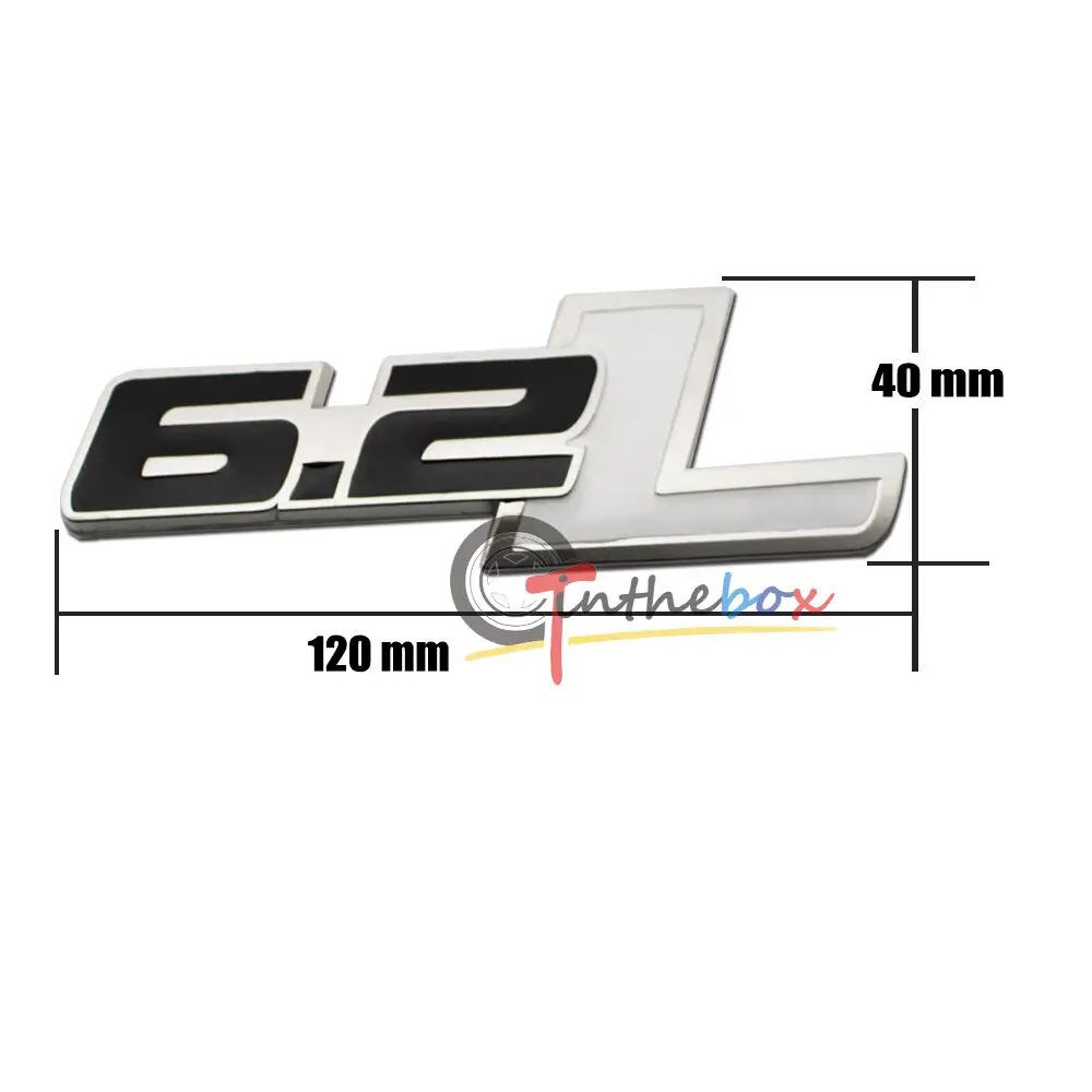 Gtinthebox 1 шт. 6.2L сбоку задний багажник значок на крыло эмблема Стикеры наклейка для