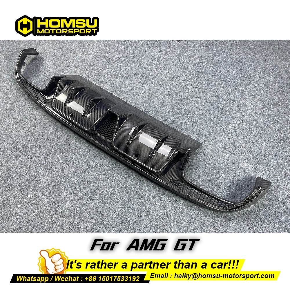 Диффузор заднего бампера из углеродного волокна в стиле bb-s для Mercedes bens класса C W205