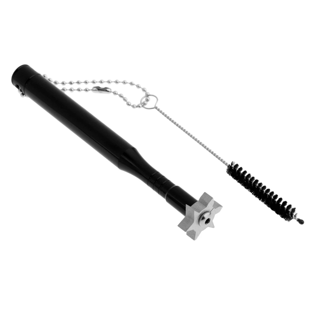 

Golf Club Groove Sharpener with Brush Cleaning Tool- Improved Backspin and Ball Control - Wedges and Irons - U and V