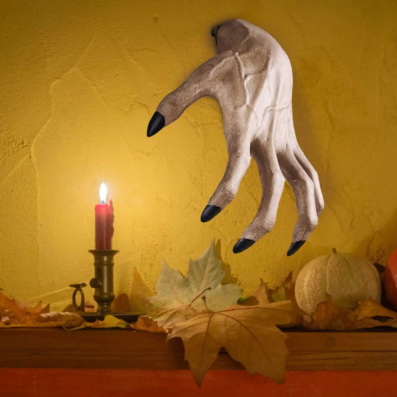 

Witch's Hand Wall Hanging Statues Aesthetic Art Sculpture Resin Retro Wall Witch Hand Ornament Key Holder Home typical