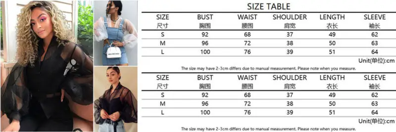 

2019 New Fashion autumn Women's Perspective Bubble Sleeve V Neck Button Gauze Blouses Ladies Elegant Mesh Shirt Blusas Tops