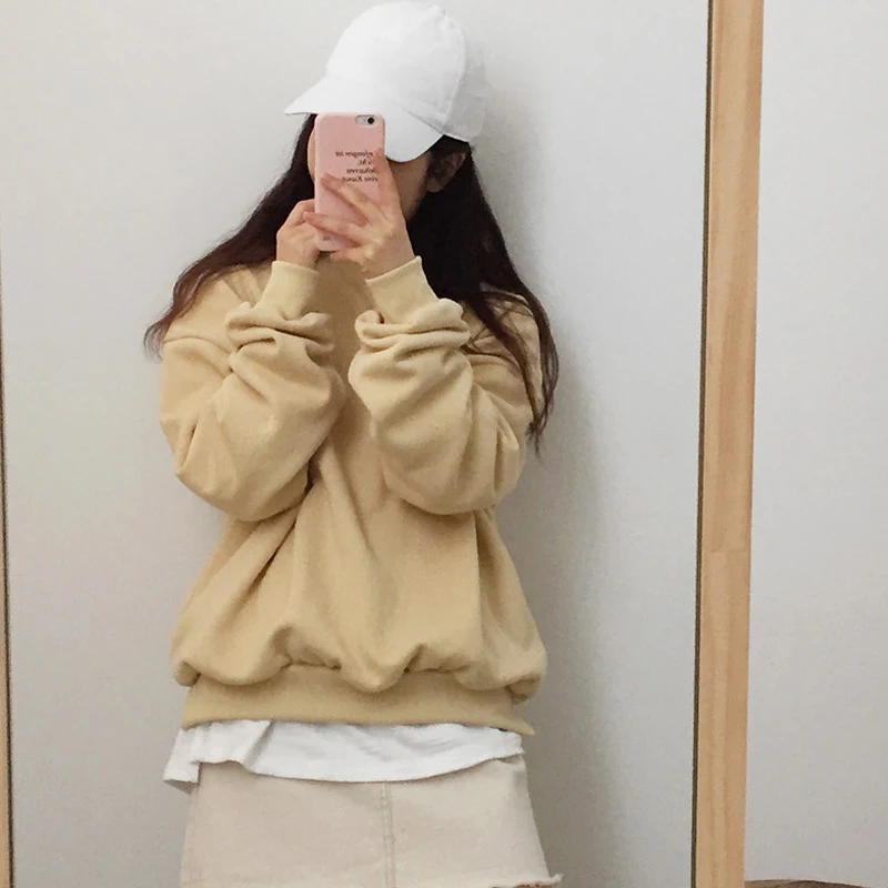 Модные брендовые женские толстовки с круглым вырезом сезон весна осень