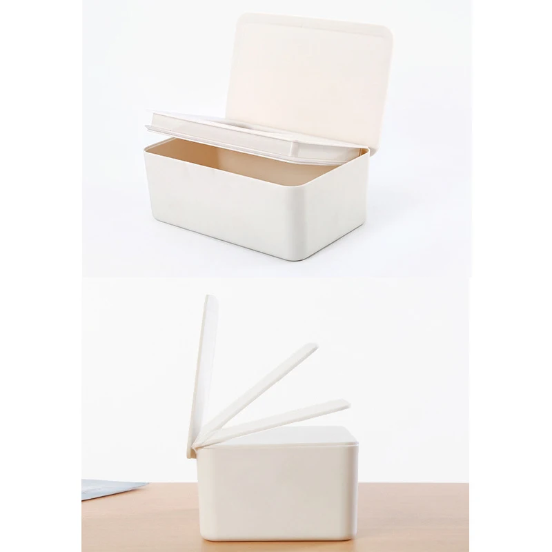 

Pollution-Proof Tissue Box with Lid & Wipes Bag Multifuncitonal Anti-dust Storage Case Box for Face Cover Car Home MDJ99
