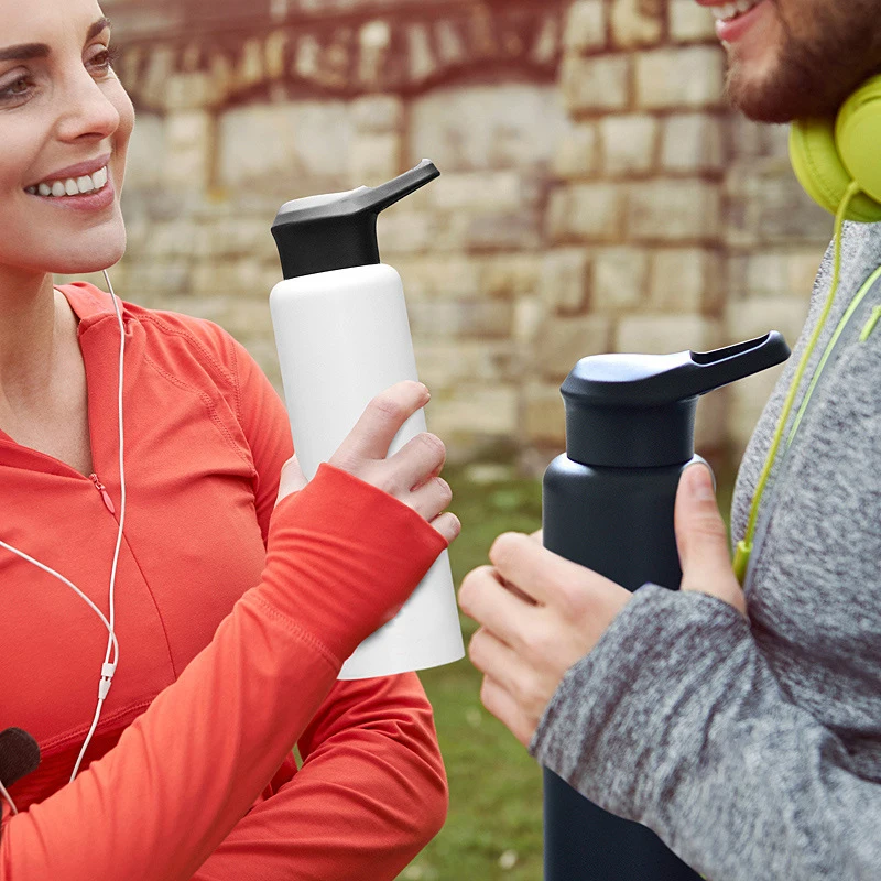 Спортивные вакуумные фляжки с двойными стенками из нержавеющей стали 750 304 мл