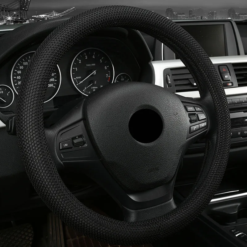 1 шт. универсальные автомобильные чехлы на руль из коровьей кожи Нескользящие