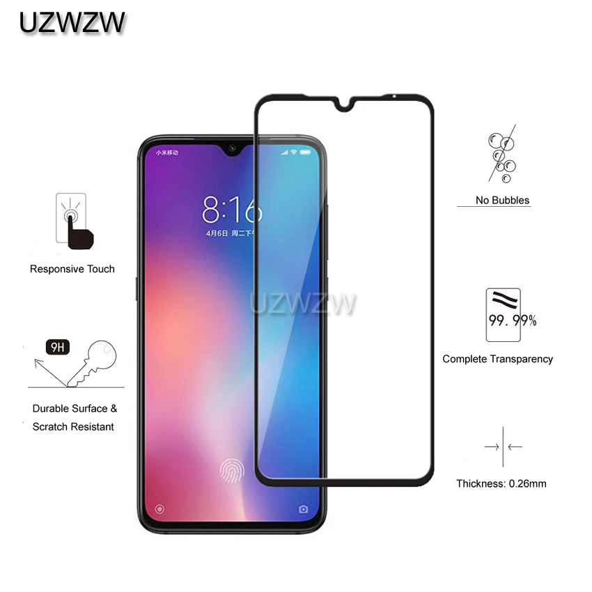 2 шт закаленное стекло для Xiaomi mi 9 mi 9 полное покрытие защита экрана защитное закаленное стекло для Xiaomi mi 9