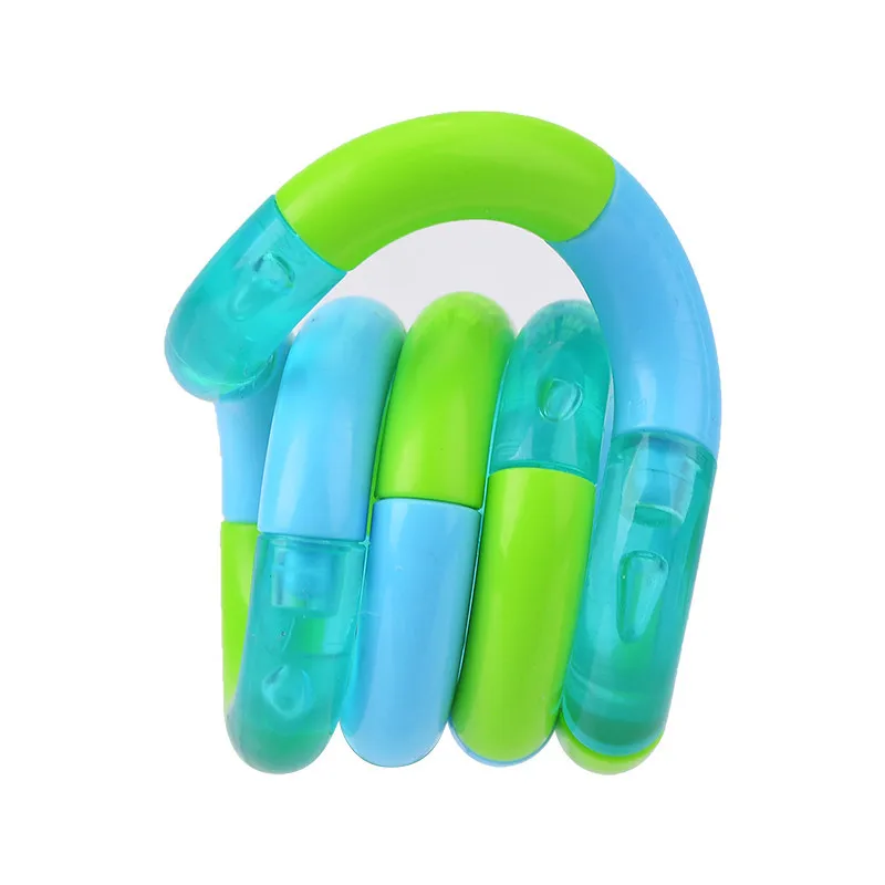 Tange de cuerda de anillo trenzado para aliviar el estr&eacute;s, juguete creativo para el ocio, educaci&oacute;n y descompresi&oacute;n-4