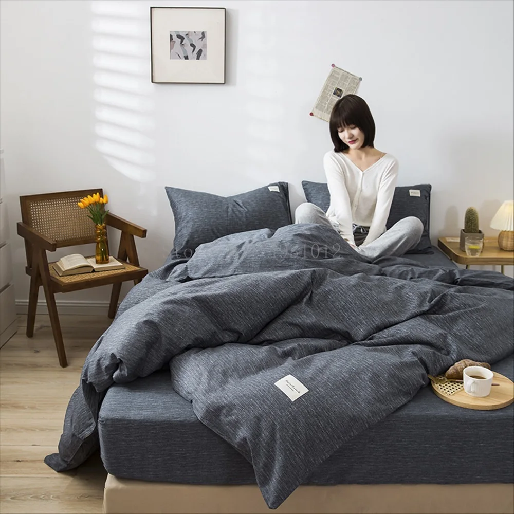 

Pink Luxury Bedding Set King Size Duvet Cover Bed Sheet and Pillowcase Geometry Printed Nordic Style Bedclothes Home Textiles