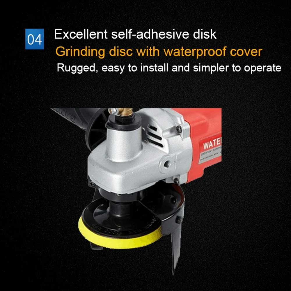 

Multipurpose Water Injection Polishing Machine 1400w Water Mill Disc Polishing Machine Portable Polishing Machine