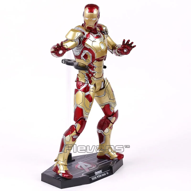 

Hot Toys Avengers Iron Man Mark MK 43 42 6 with LED Light PVC Action Figure Collectible Model Toy