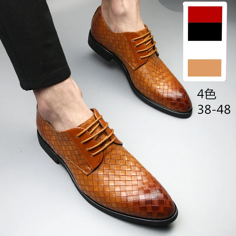 Fashion Slip On Men Dress Shoes Men Oxfords Fashion Business Dress Men Shoes 2020 New Classic Leather Men'S Suits Shoes